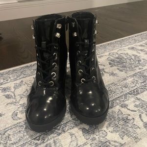 Express leather booties
